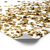 レジーナグラムイエロー金ゴールドシークイン結婚ズウェルカム ポスター (角)