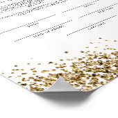 レジーナグラムイエロー金ゴールド婚姻証明書 ポスター (角)