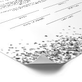 レジーナグラムシルバーシークインズ婚姻証明書P ポスター (角)