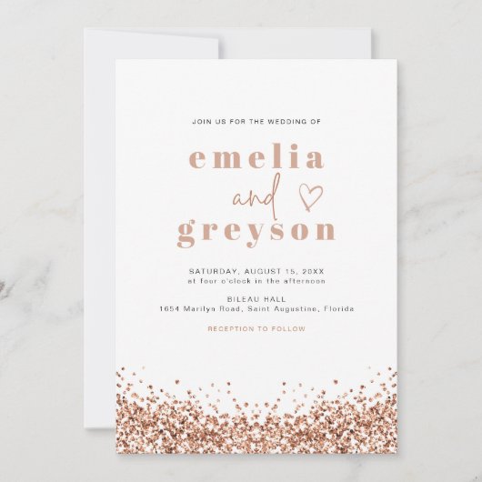 レジーナグラムバラ金ゴールドシークインディスコ結婚ズ 招待状 (正面)