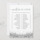 レジーナシルバーの続編は彼女のむしろブライダルゲーム 招待状 (正面)