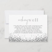 レジーナシルバーグラムシークインズウィッシングウェルカード 招待状 (正面)