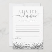 レジーナシルバーグリッターアドバイス&ウィッシュズカード 招待状 (正面)