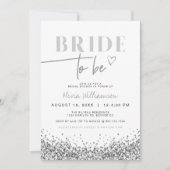 レジーナシルバーシークインズスパークリーブライダルシャワーインヴィータ 招待状 (正面)
