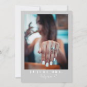 レジーナシルバーシークインズスパークリーブライダルシャワーインヴィータ 招待状 (裏面)