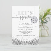 レジーナシルバーシークインズレッツディスコ誕生日パーティー 招待状 (スタンド正面)