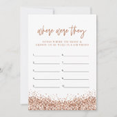 レジーナバラ金ゴールドどこ彼らはブライダルシャワー 招待状 (正面)