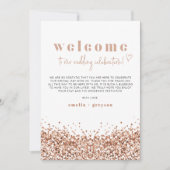 レジーナバラ金ゴールドウェルカムレターのタイムラインカード 招待状 (正面)