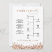 レジーナバラ金ゴールドウェルカムレターのタイムラインカード 招待状 (裏面)