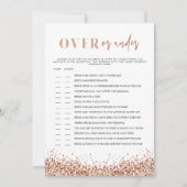 レジーナバラ金ゴールドオーバーブライダルシャワーゲーム 招待状 (正面)