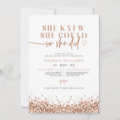 レジーナバラ金ゴールドグリッター彼女はそれを卒業した 招待状 (正面)