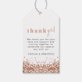 レジーナバラ金ゴールドシークインズサンキューギフトラベル ギフトタグ (正面)