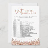 レジーナバラ金ゴールド新郎が何と言ったゲーム 招待状 (正面)