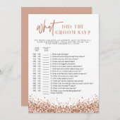 レジーナバラ金ゴールド新郎が何と言ったゲーム 招待状 (正面/裏面)