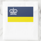 レジーナ国旗、サスカチュワンのステッカー 長方形シール (バッグ)