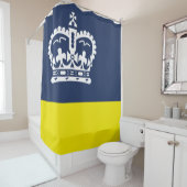 レジーナ国旗（サスカチュワン、カナダ） シャワーカーテン (インサイチュ)