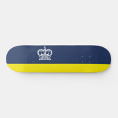 レジーナ国旗（サスカチュワン、カナダ） スケートボード (横)