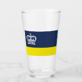レジーナ国旗（サスカチュワン、カナダ） タンブラーグラス (正面)