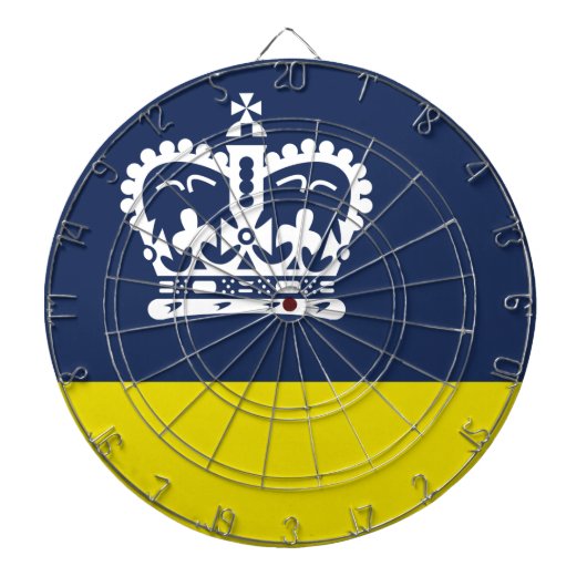 レジーナ国旗(サスカチュワン、カナダ) ダーツボード (正面)