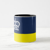 レジーナ国旗（サスカチュワン、カナダ） ツートーンマグカップ (中央)