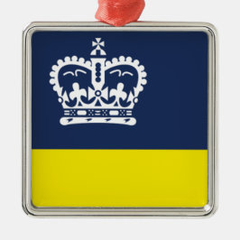 レジーナ国旗（サスカチュワン、カナダ） メタルオーナメント