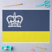 レジーナ国旗(サスカチュワン、カナダ) 薄葉紙 (クラフト)