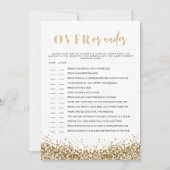 レジーナ金ゴールドオーバーブライダルシャワーゲーム 招待状 (正面)