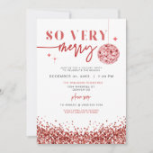 レジーナ非常に赤いセクメリーションクリスマスパーティー 招待状 (正面)