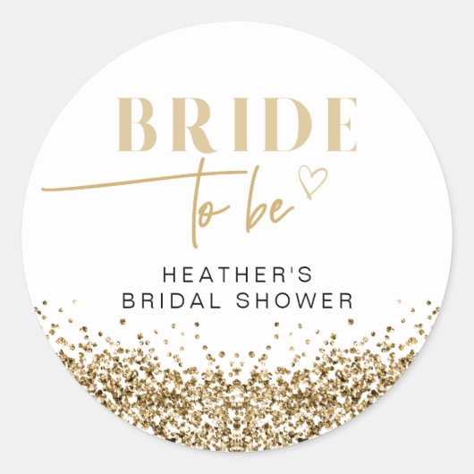 レジーナ イエローゴールド シーケンス ブライズトゥビー シャワー ラウンドシール (正面)