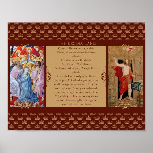 レジーナ・カエリとキリストとマリア ポスター (正面)