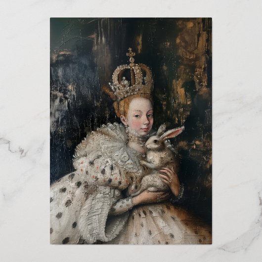 レジーナ - ホログラムポストカード 箔招待状 (正面)