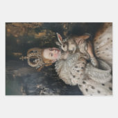 レジーナ – 油絵スタイルラッピングギフト紙 ラッピングペーパーシート (正面2)