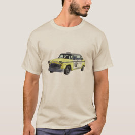 レジ係のタクシーのタクシークラシックな車のイラストレーション Tシャツ