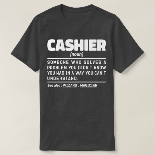 レジ名詞作業者の評価誕生日あり Tシャツ (デザイン正面)