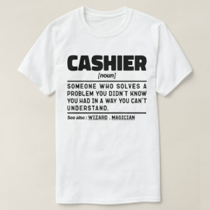 レジ名詞作業者の評価誕生日あり Tシャツ