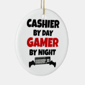 レジ・バイ・デイ・ゲーマー・バイ・ナイト セラミックオーナメント (右)