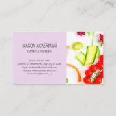 レスオーガニックトラン名刺/バイオレットBG 名刺 (裏面)