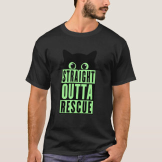 レスキューから来たブラックキャット メンズ レディース キッズ Tシャツ
