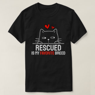 レスキューが私のお気に入りの犬種です Tシャツ