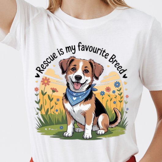 レスキューが私の一番好きな犬種Tシャツ Tシャツ