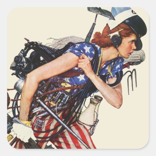 レスキューへロージー スクエアシール (正面)