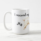 レスキュークランバースパニエル犬 コーヒーマグカップ (左)