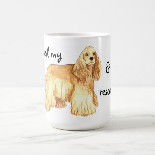 レスキューコックスパニエル犬コーヒーマグ コーヒーマグカップ