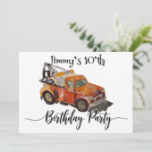 レスキュートラックの男の子の誕生日パーティー セーブザデート (スタンド正面)