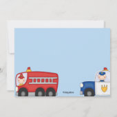 レスキューヒーローズ誕生日招待状 招待状 (裏面)