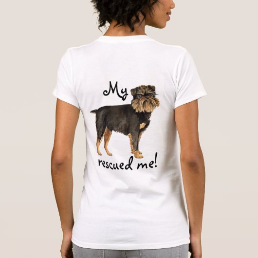 レスキューブリュッセルグリフォン Tシャツ (裏面)