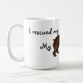 レスキューボイキンスパニエル犬コーヒーマグ コーヒーマグカップ (左)