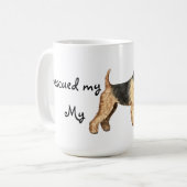 レスキューレイクランドテリア コーヒーマグカップ (正面左)