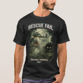 レスキュー失敗 メンズ ダークTシャツ Tシャツ (正面)