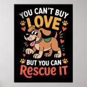レスキュー愛犬引用文 ポスター (正面)